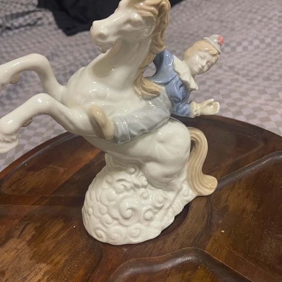 Vintage ARDALT (Lenwile China) Porcelain Unicorn w/Clown Figurine-Hand painted - Picture 10 of 13